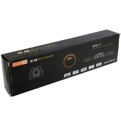 6 LED IR Infrared Waterproof Night Vision Wireless License Plate Frame Astern Backsight Rear View Camera , Support Installed in Car DVD Navigator or Car Monitor , Wide Viewing Angle: 140 degree (WD001)(Black)