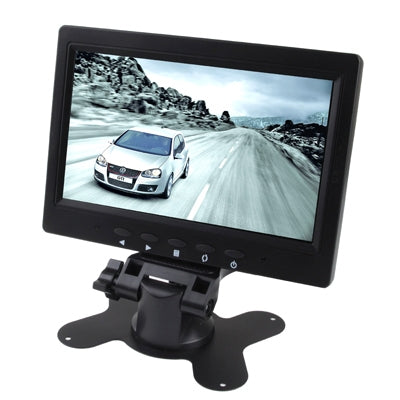 7.0 inch Car Rearview LCD Monitor with Stand, 2 Channels AV Input