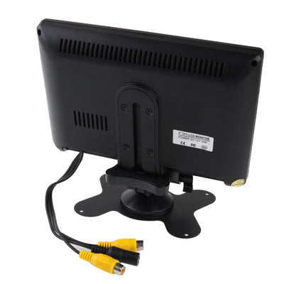 7.0 inch Car Rearview LCD Monitor with Stand, 2 Channels AV Input