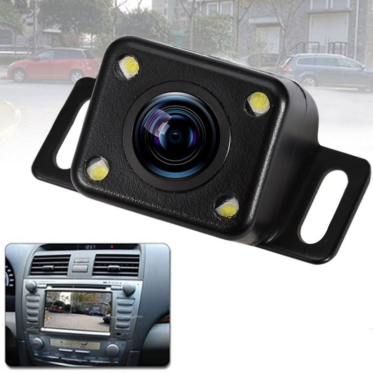 316 4 LED Security Backup Parking Waterproof Rear View Camera, Support Night Vision, Wide Viewing Angle: 120 Degree(Black)