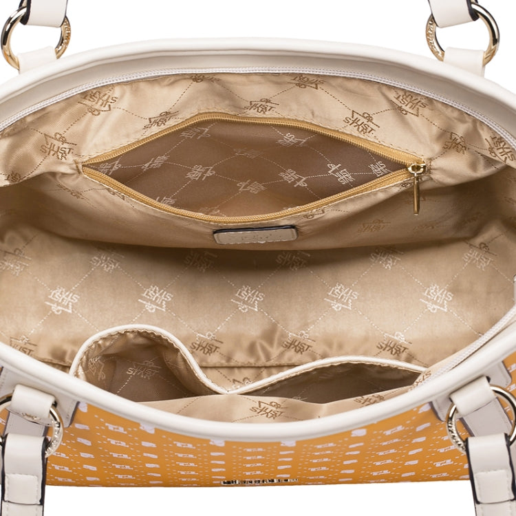 Just Star Fashion Elegant PU Leather Shoulder Bag Combination Set(Orange)