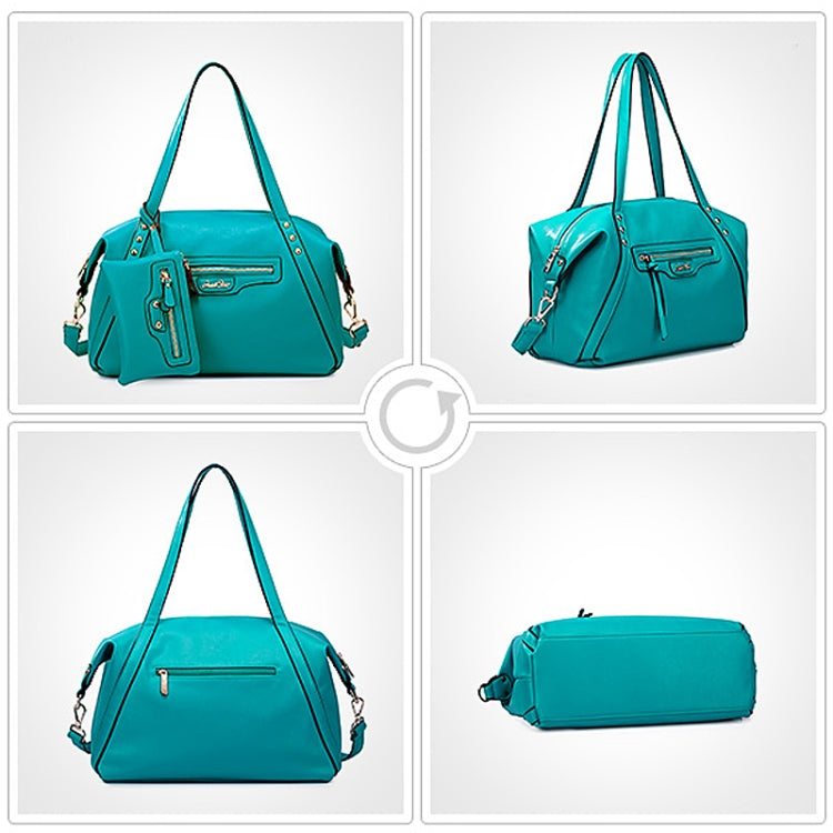 Stylish PU Leather Dual-use Bag with Small Bag
