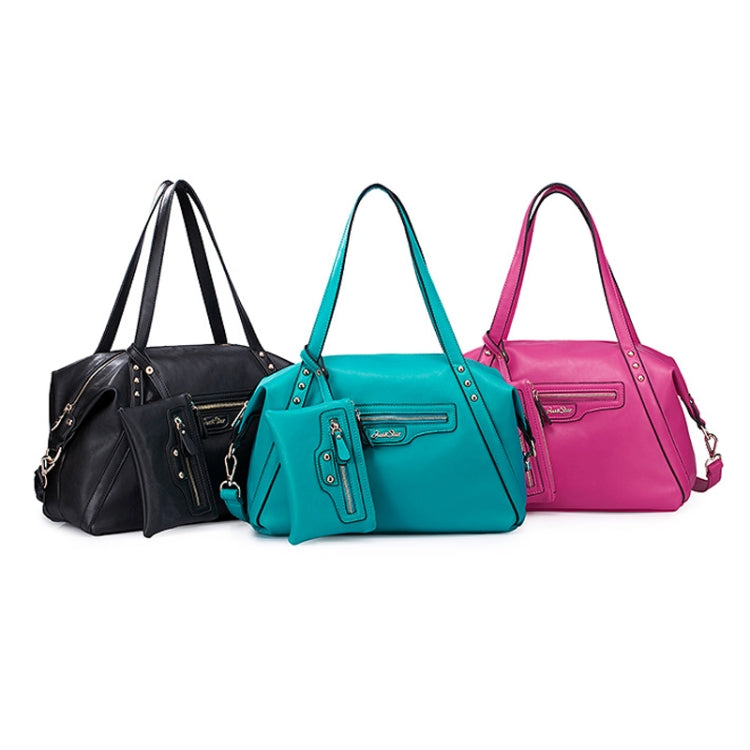 Stylish PU Leather Dual-use Bag with Small Bag