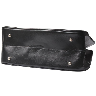 Stylish Female Commuter PU Leather Handbag (Black)