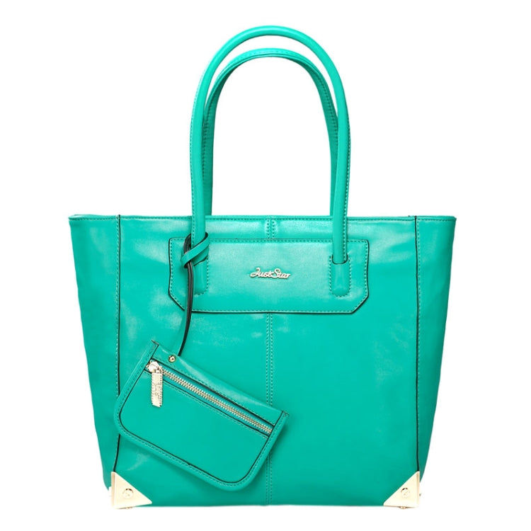 Simple Classic Wild PU Leather Lady Shoulder Bag (Green)