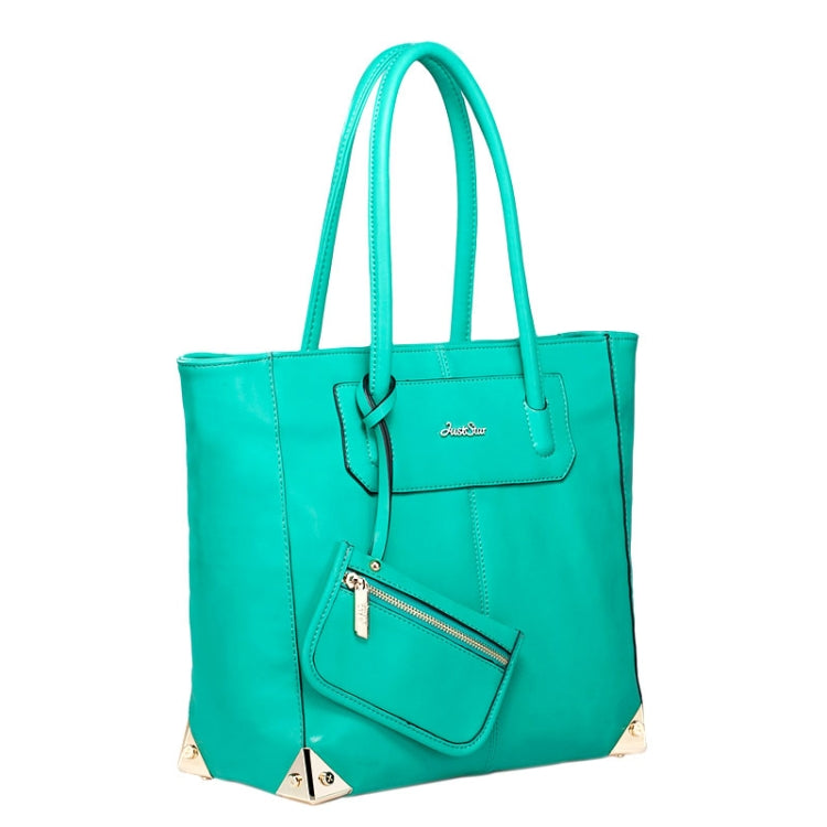 Simple Classic Wild PU Leather Lady Shoulder Bag (Green)
