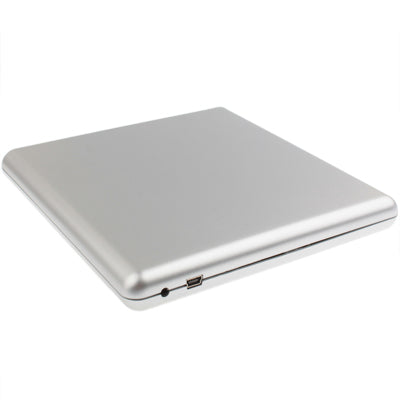 USB 2.0 External 12.7mm CD/DVD SATA Port Inhaled Drive Box,Silver(Silver)