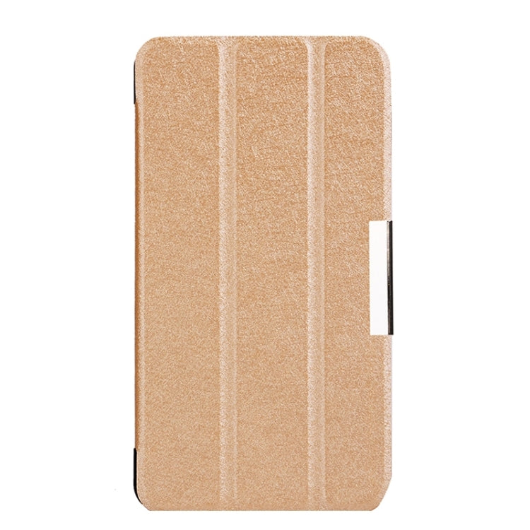 Silk Texture Leather Case with 3-folding Holder for Acer Iconia Talk S / A1-724