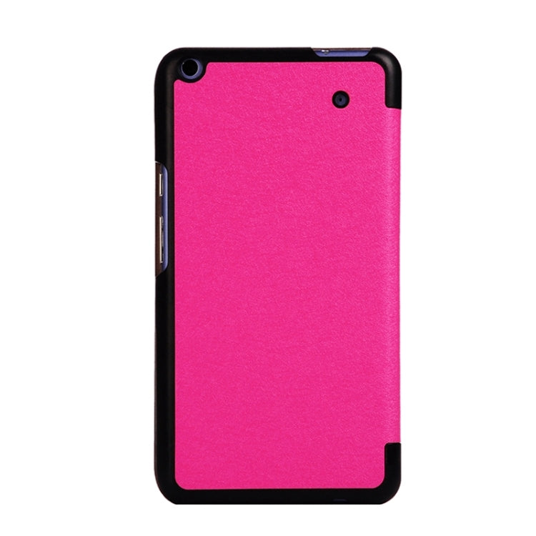 Silk Texture Leather Case with 3-folding Holder for Acer Iconia Talk S / A1-724