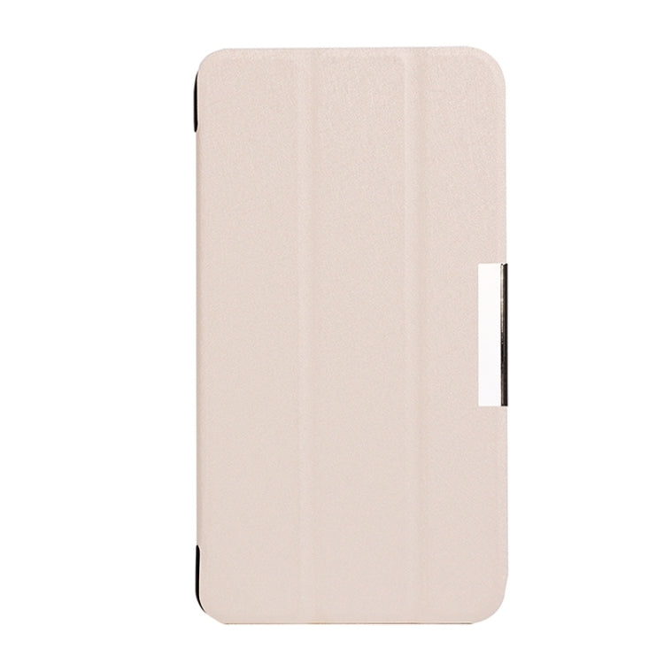 Silk Texture Leather Case with 3-folding Holder for Acer Iconia Talk S / A1-724