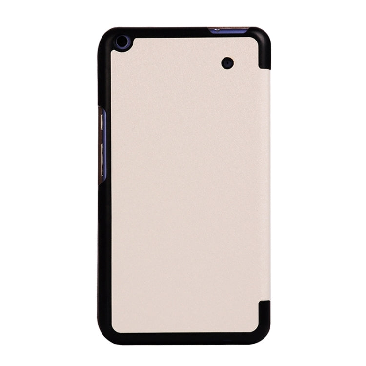 Silk Texture Leather Case with 3-folding Holder for Acer Iconia Talk S / A1-724