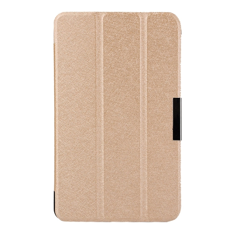 Silk Texture Leather Case with 3-folding Holder for Acer Iconia One 7 / B1-750