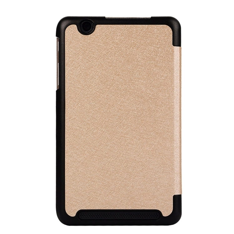 Silk Texture Leather Case with 3-folding Holder for Acer Iconia One 7 / B1-750