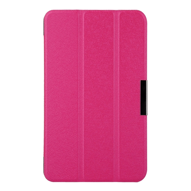 Silk Texture Leather Case with 3-folding Holder for Acer Iconia One 7 / B1-750