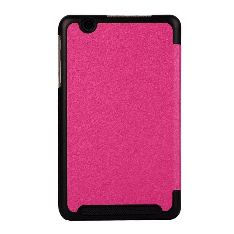 Silk Texture Leather Case with 3-folding Holder for Acer Iconia One 7 / B1-750