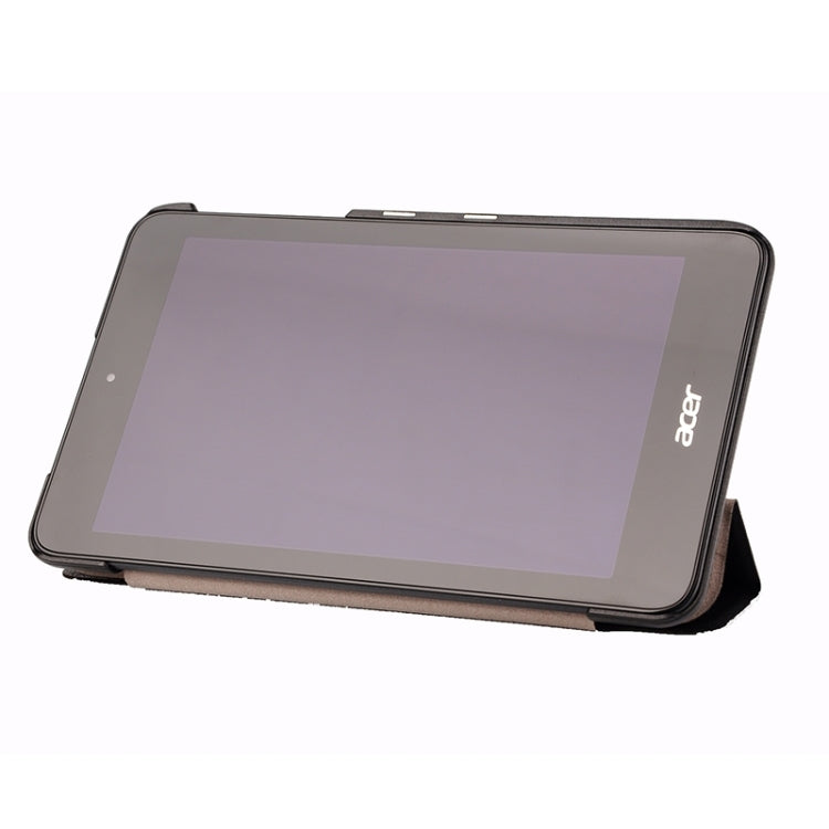 Crazy Horse Texture Leather Case with 3-folding Holder for Acer Iconia One 7 B1-750