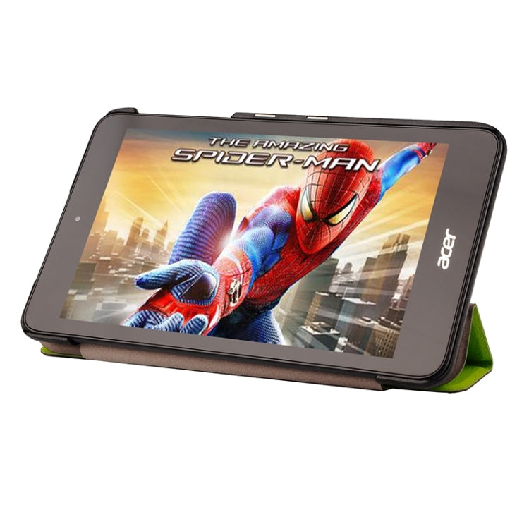 Crazy Horse Texture Leather Case with 3-folding Holder for Acer Iconia One 7 B1-750