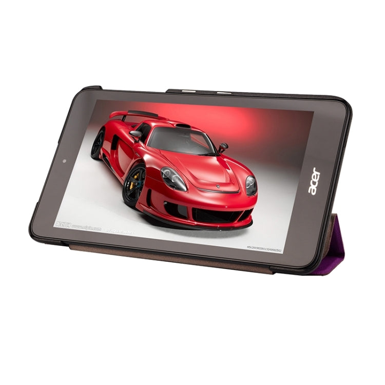 Crazy Horse Texture Leather Case with 3-folding Holder for Acer Iconia One 7 B1-750