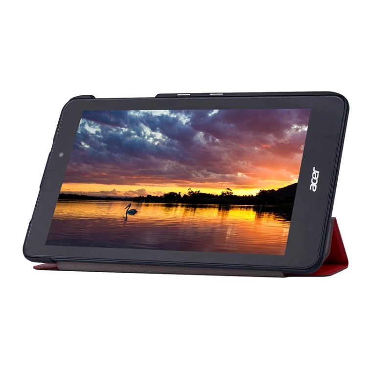 Crazy Horse Texture Leather Case with 3-folding Holder for Acer Iconia One 8 / B1-810