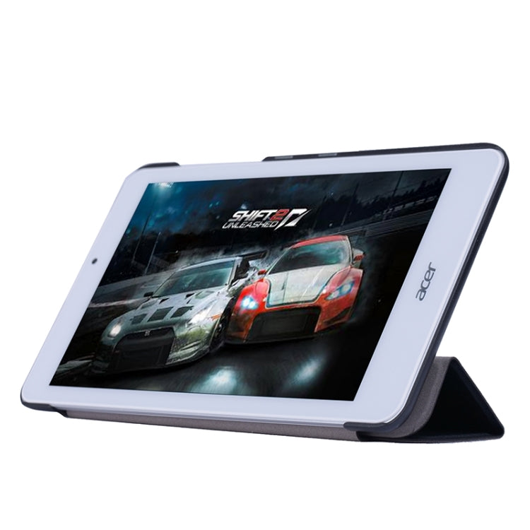 Crazy Horse Texture Leather Case with 3-folding Holder for Acer Inconia Tab 8 / W1-810