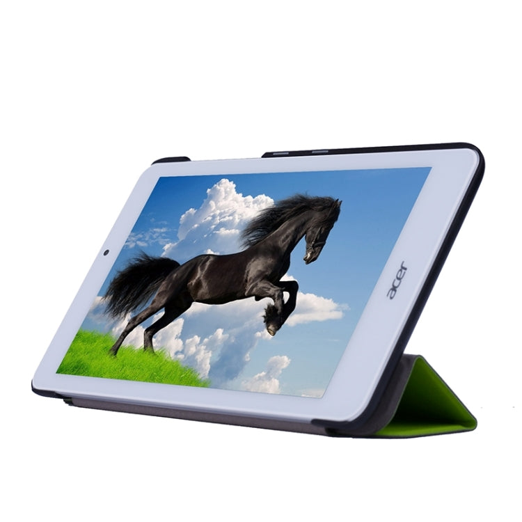 Crazy Horse Texture Leather Case with 3-folding Holder for Acer Inconia Tab 8 / W1-810