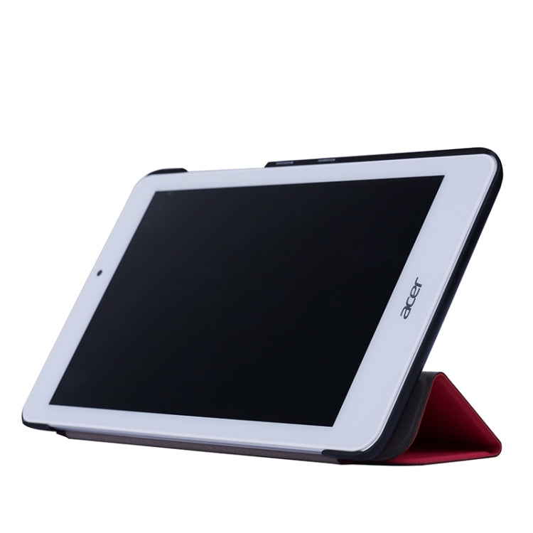 Crazy Horse Texture Leather Case with 3-folding Holder for Acer Inconia Tab 8 / W1-810