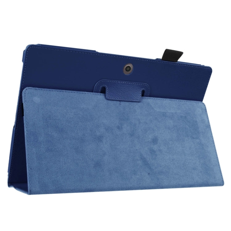 Litchi Texture 2-fold Horizontal Flip Leather Case with Holder for Acer Switch 10E AW3-013