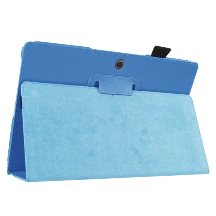 Litchi Texture 2-fold Horizontal Flip Leather Case with Holder for Acer Switch 10E AW3-013