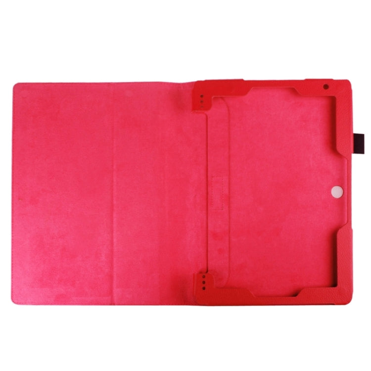 Litchi Texture 2-fold Horizontal Flip Leather Case with Holder for Acer Switch 10E AW3-013