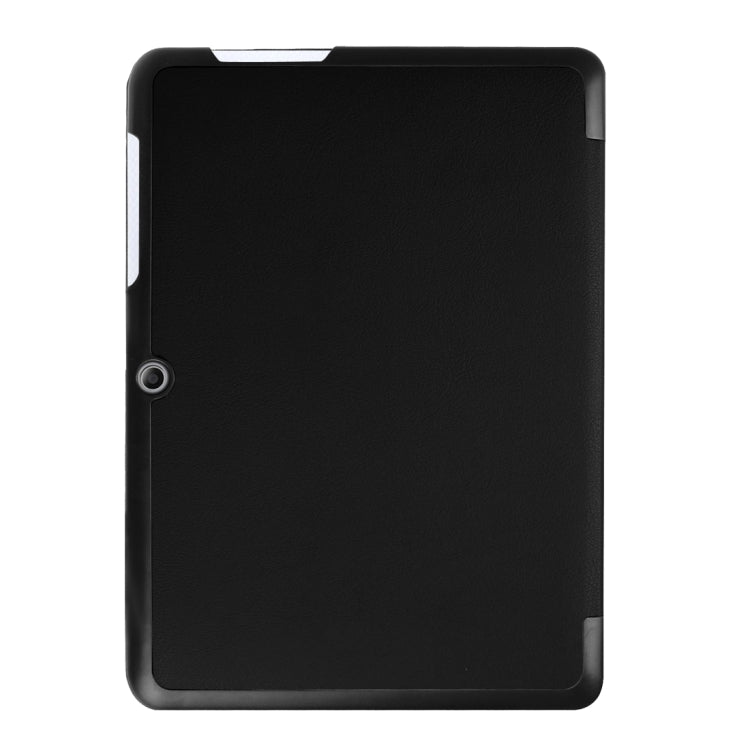 Custer Texture Horizontal Flip Solid Color Leather Case with Three-folding Holder for Acer Iconia One 10 B3-A20