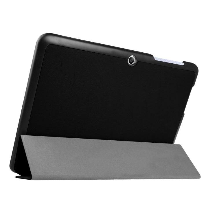 Custer Texture Horizontal Flip Solid Color Leather Case with Three-folding Holder for Acer Iconia One 10 B3-A20