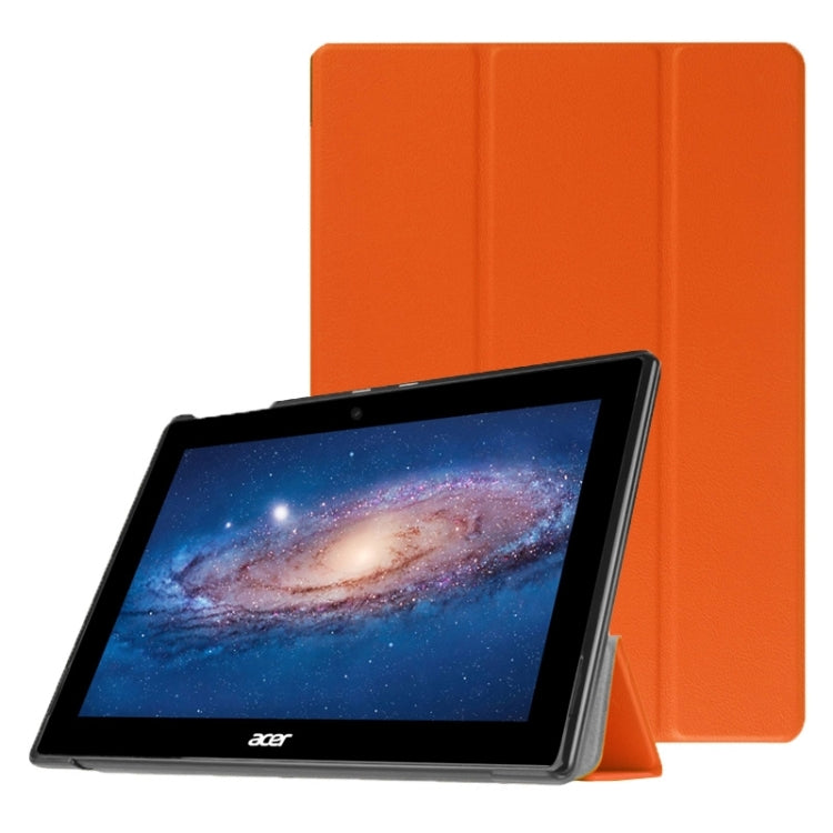 Crazy Horse Texture PC + PU Leather Case with 3 Gears Holder for Acer Iconia Tab 10 A3-A30