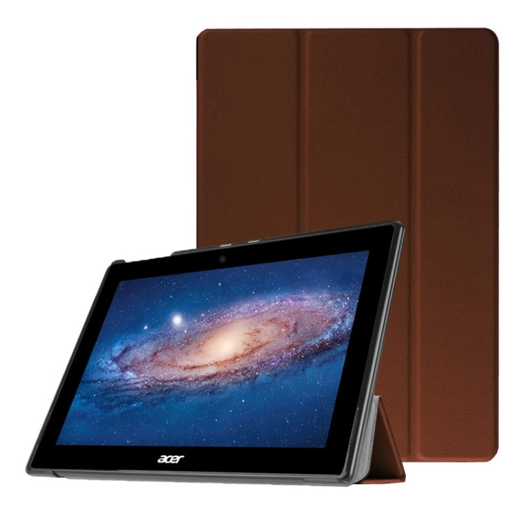 Crazy Horse Texture PC + PU Leather Case with 3 Gears Holder for Acer Iconia Tab 10 A3-A30