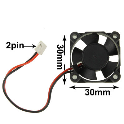 30mm 2-pin VGA Card Cooling Fan (Screw distance: 30mm)