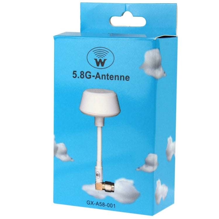 5.8G Circular Polarized Antenna Set TX-SMA / RX-SMA for RC Airplanes Helicopters(White)