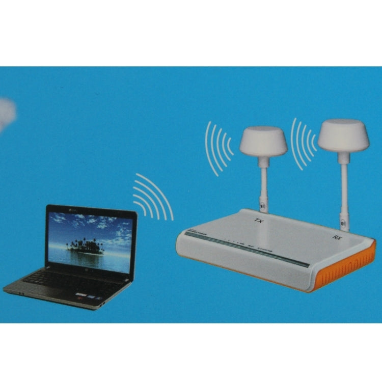 5.8G Circular Polarized Antenna Set TX-SMA / RX-SMA for RC Airplanes Helicopters(White)