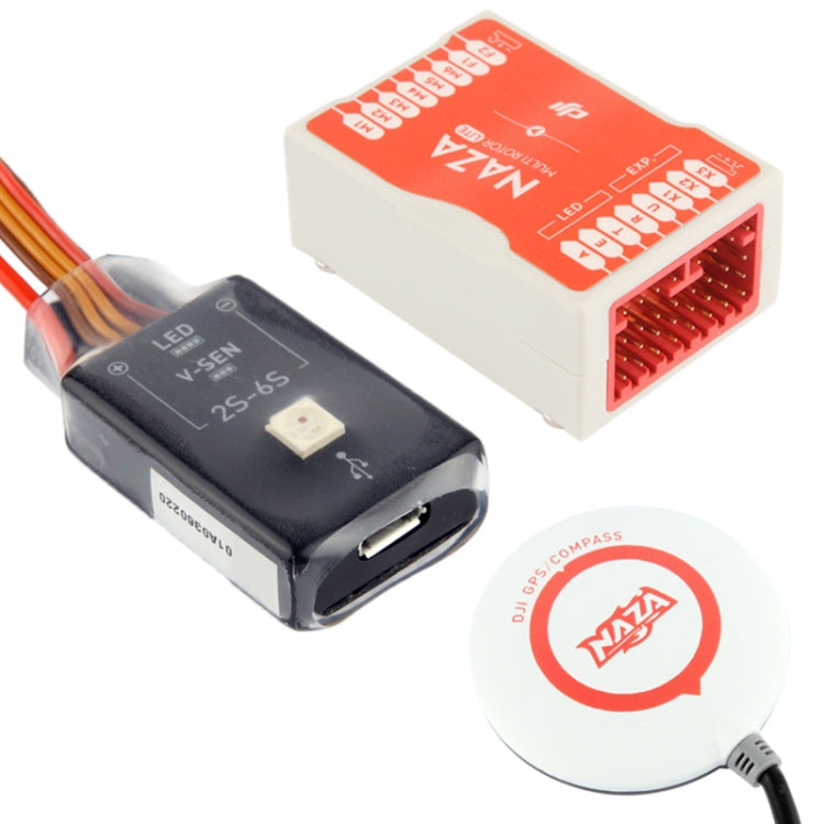 Naza-M Multi-rotor Flight Control System with Naza Lite + GPS Compass BEC LED Module for DJI