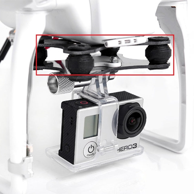 3K Fiberglass Mount Shock Absorber Plate + PTZ Set for DJI Phantom 2