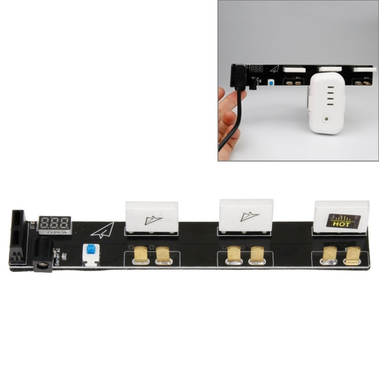 Quadcopter Battery Parrallel Charger Board Support 3 Pieces Batteries for DJI Phantom 3