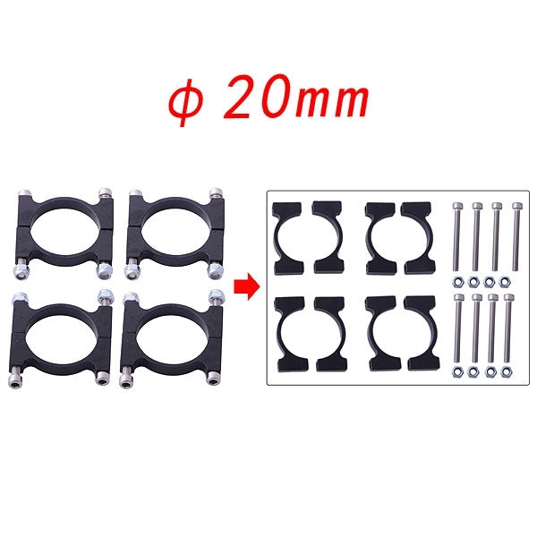 20mm Pipe Clamp HJ-1100P Carbon Fiber Retractable Landing Gear Skid Set for DJI S800 / S800 EVO Multicopters