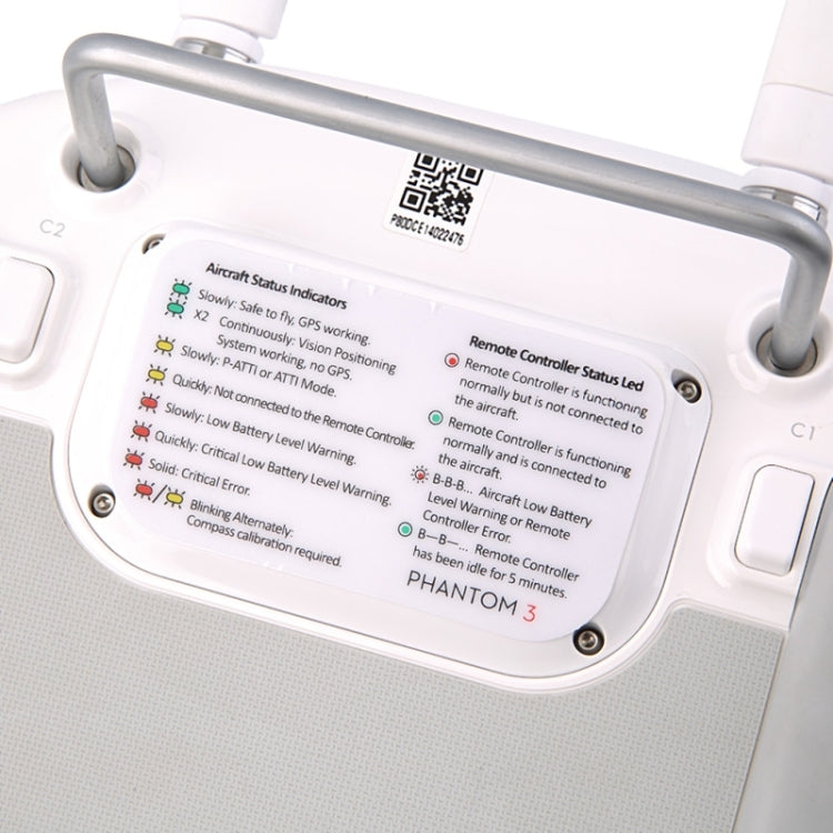 Status Indicator LED Decal Sticker for Phantom 3 Remote Controller, English Edition