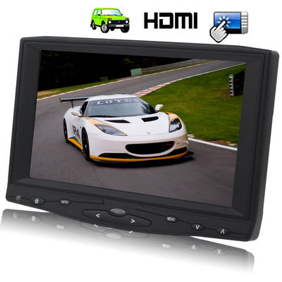 7 inch HD Touch Screen Car Monitor with Remote Control (HDMI, AV, VGA)