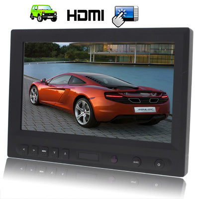 8 inch HD Touch Screen Car Monitor with Remote Control (HDMI, AV, VGA)