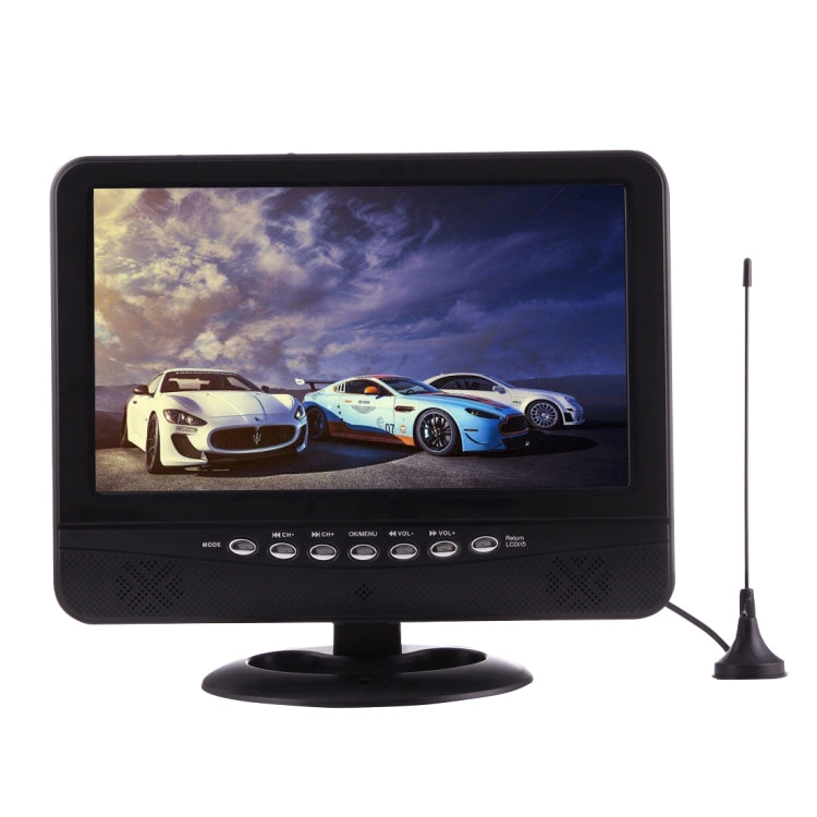 NS-901 9.5 inch Car Monitor Portable TV Player with Remote Controller, USB / SD (MP5) Interface, Support PAL-BG / DK / I / N / M, NTSC-M, SECAM-BG / DK, SECAM-L(Black)