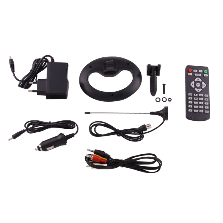 NS-901 9.5 inch Car Monitor Portable TV Player with Remote Controller, USB / SD (MP5) Interface, Support PAL-BG / DK / I / N / M, NTSC-M, SECAM-BG / DK, SECAM-L(Black)