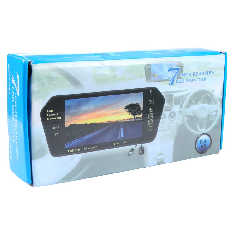 7 inch Rear View TFT-LCD Color Car Monitor , Support Reverse Automatic Screen Function
