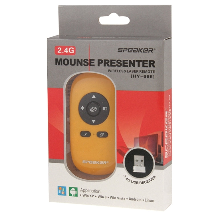 HY-666 2.4G Remote Control Wireless PowerPoint PPT Presentation Mouse Presenter