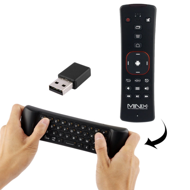 MINIX NEO A2 4-in-1 Air Mouse + Motion Controller + 59-Key Wireless Keyboard + Speaker + Mic