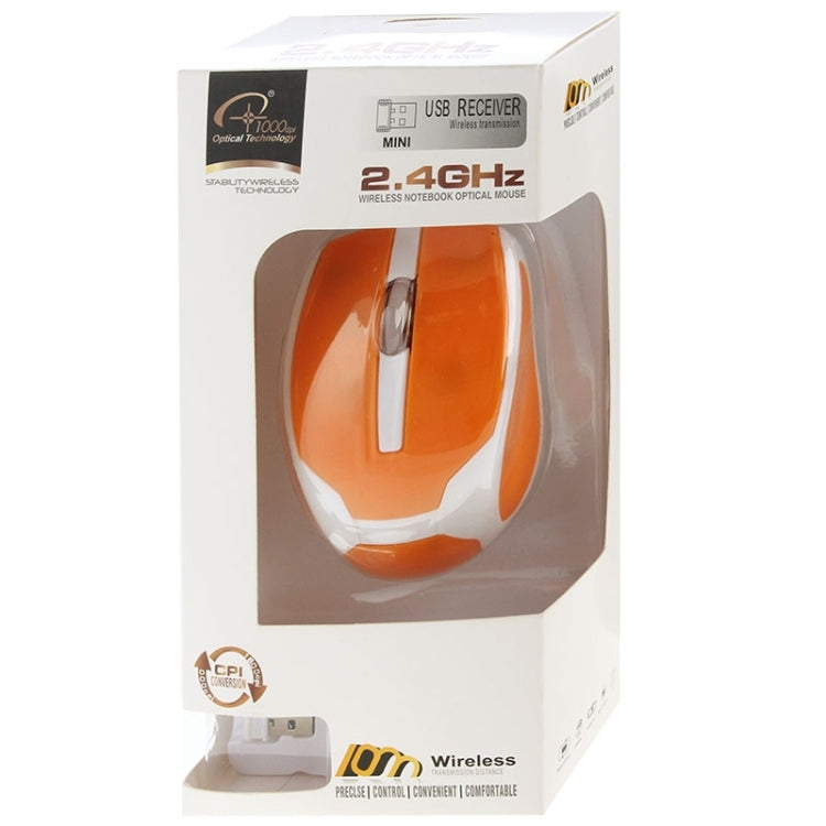 2.4GHz Wireless 1600DPI Optical Mouse with Embedded USB Receiver