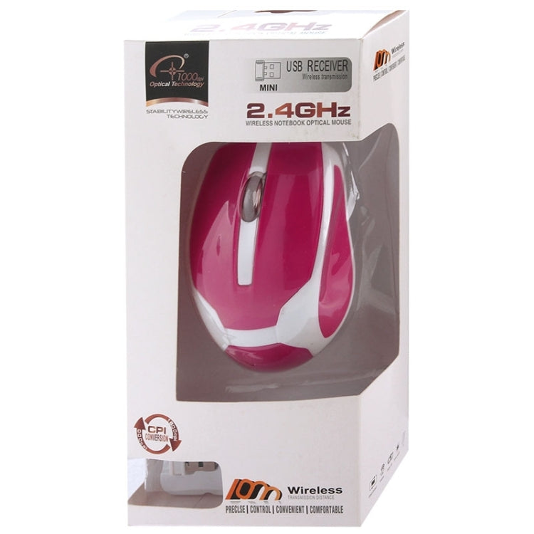 2.4GHz Wireless 1600DPI Optical Mouse with Embedded USB Receiver
